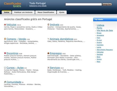 Classificados grátis em Portugal .